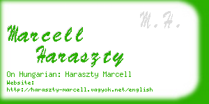 marcell haraszty business card